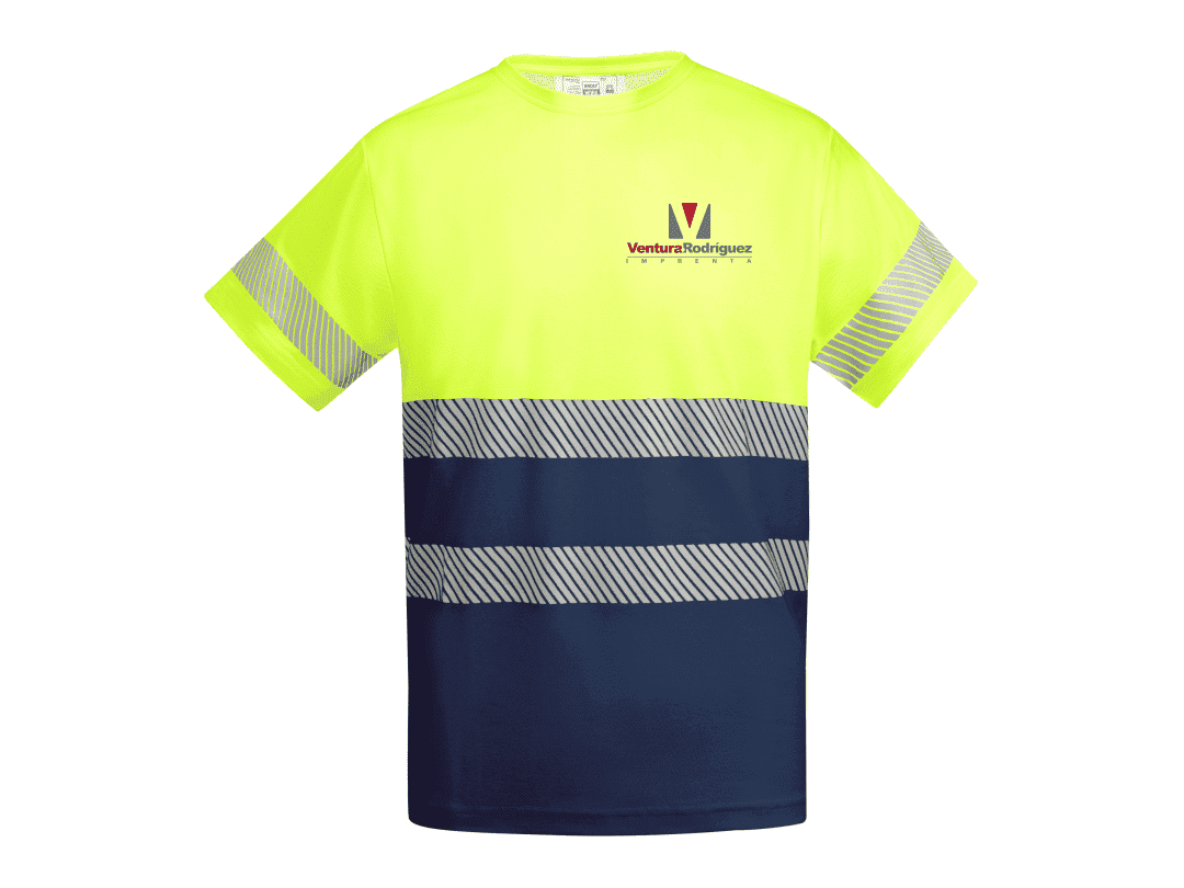 camiseta manga corta alta visibilidad